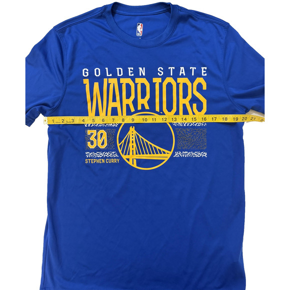 Golden State Warriors Shirt Mens Medium Blue NBA Basketball Steph Curry 30 - Picture 4 of 6